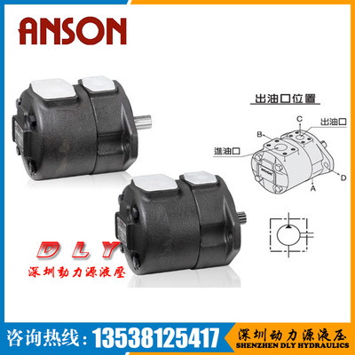 ANSON安颂叶片泵IVP3-17AM-F-R-1D-10,IVPV3-17AM-F-R-86D-10